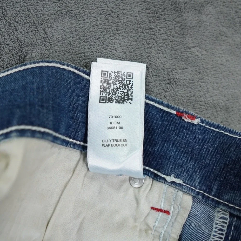 True Religion Billy Relaxed Bootcut Jean Men 36x34 Bootcut Spellout Streetwear